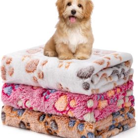 1 Pack 3 Blankets Fluffy Premium Fleece Soft Pet Blanket Flannel Throw For Cat Dog Puppy (Option: Multicolor)